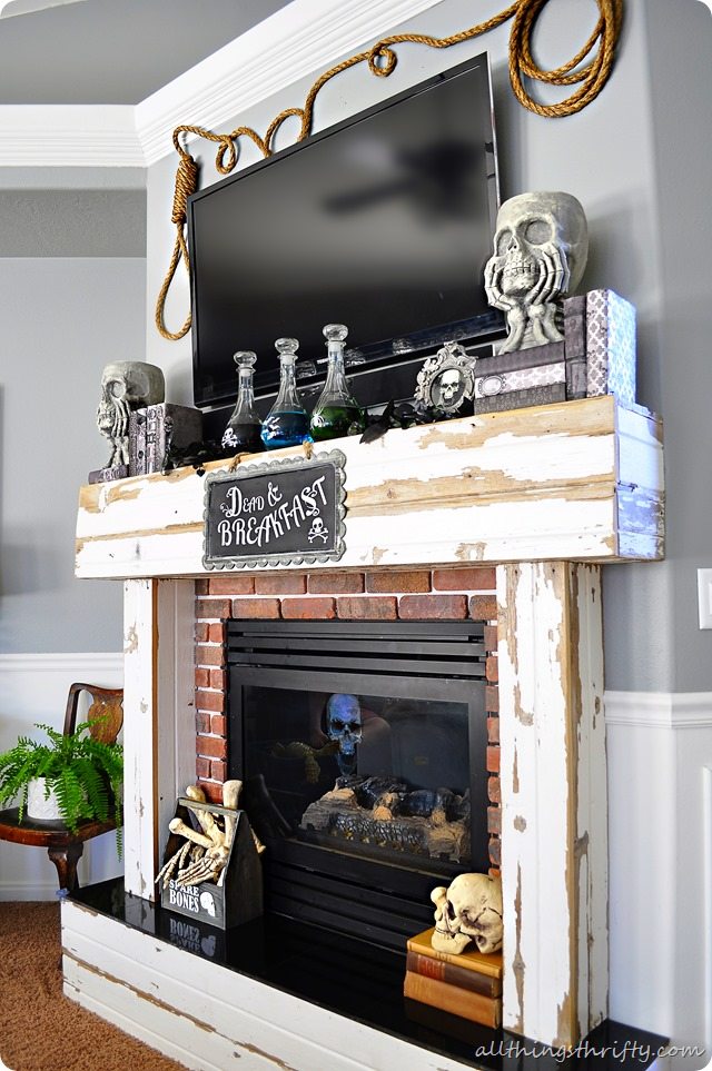 Halloween Mantel