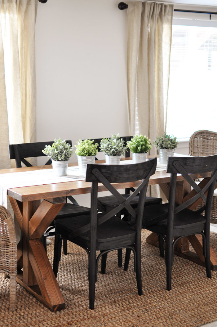 X Brace Farmhouse Table
