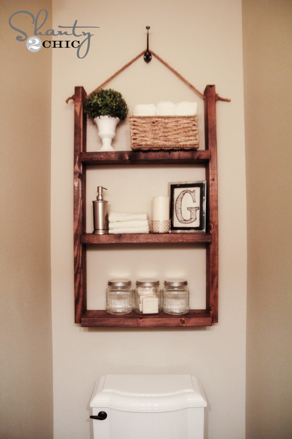 A Hanging Bathroom Shelf