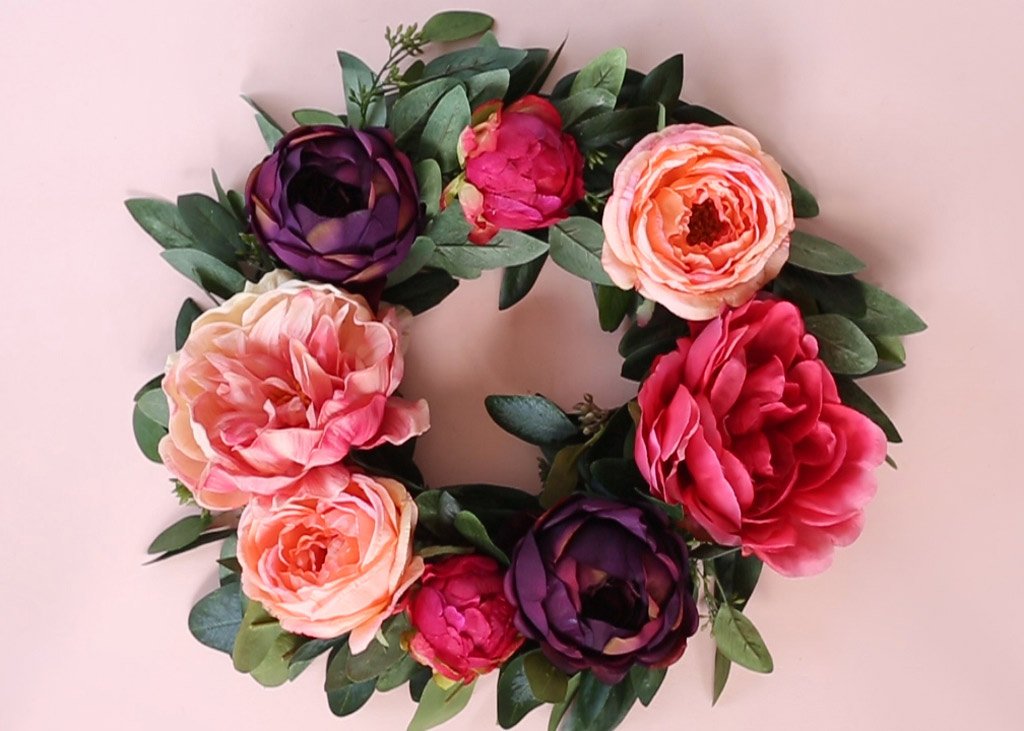 A Silk Flower Wreath