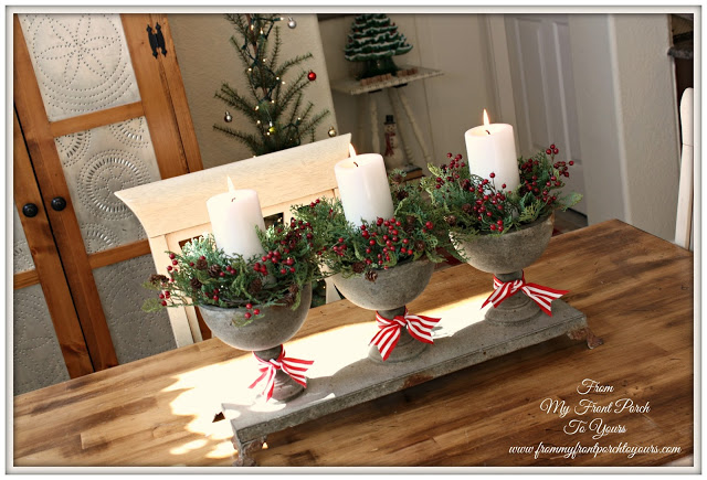 Vintage Christmas Centerpiece
