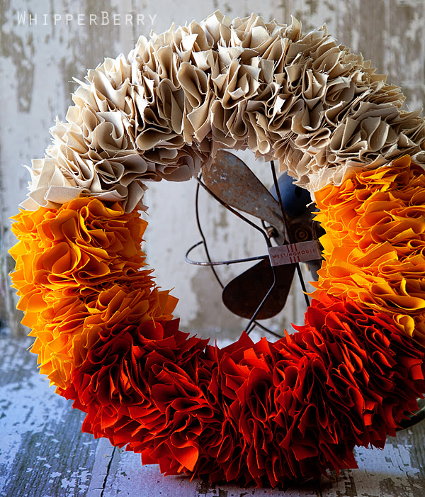 Candy Corn Wreath
