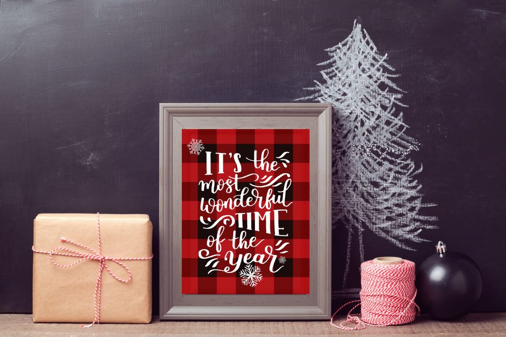 Christmas Table-Top Frame