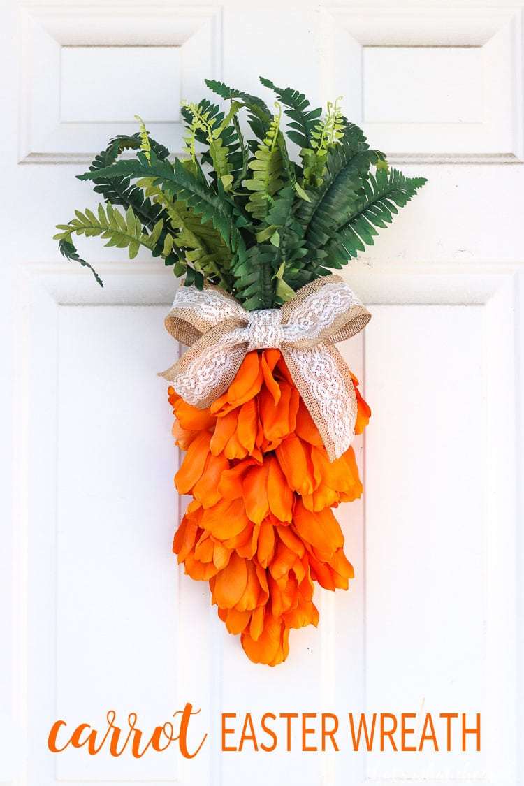 Carrot Easter Wreath