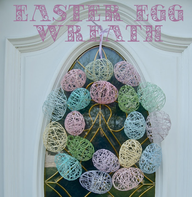 Easter Wreath with Colorful Eggs