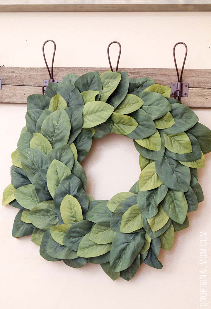 Luxurious DIY Magnolia Wreath