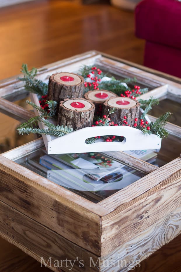 Rustic Candle Centerpiece