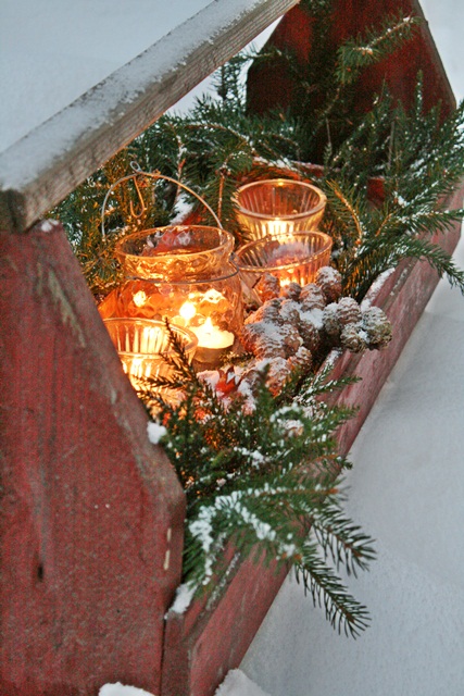 Rustic Festive Light Box