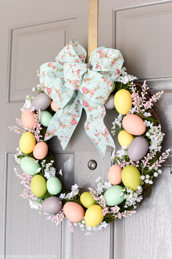 Wreath with Moss and Easter Eggs