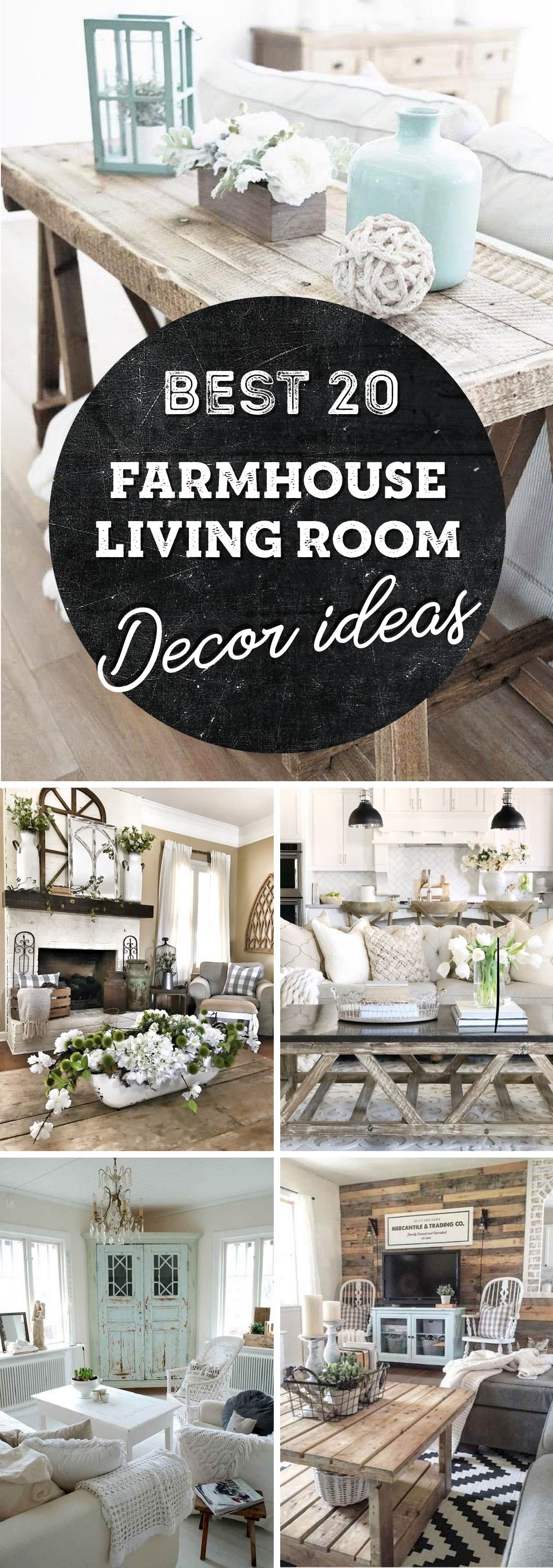 These 20 Farmhouse Living Room Decor And Design Ideas Are Simply Breathtaking