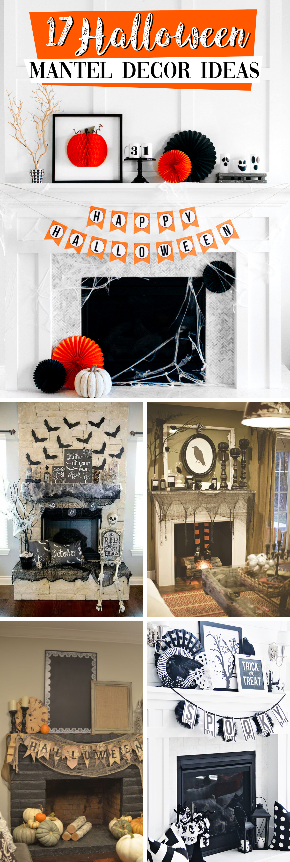 17 Halloween Mantel Decor Ideas That are Easy to Pull Off and Rightly Spooky