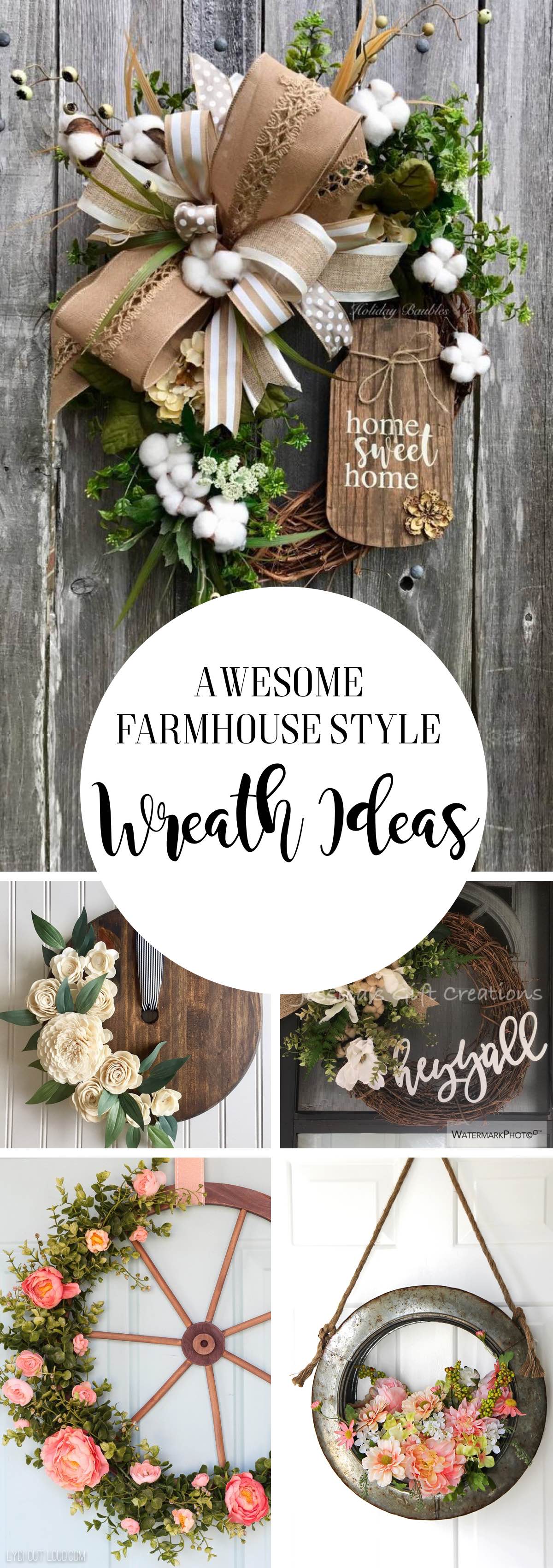 Awesome Farmhouse Style Wreath Ideas